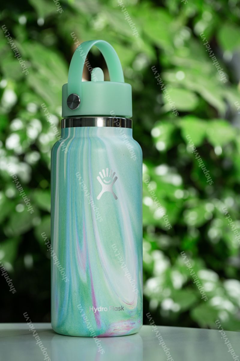 Hydro flask Jelly Green wide flex Straw cap 32oz (946ml)